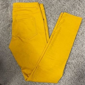 Divided by H&M Yellow Stretch Denim Skinny Jean, Sz 10- Like New Condition